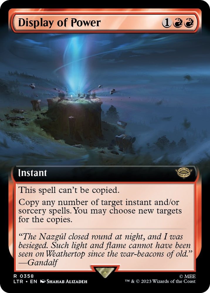 Image for Display of Power (Extended Art) (358) - Magic: The Gathering