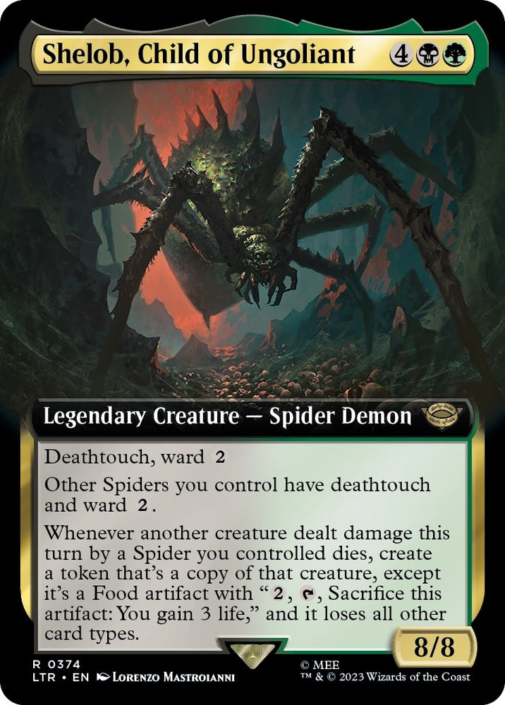 Image for Shelob, Child of Ungoliant (Extended Art) (374) - Magic: The Gathering
