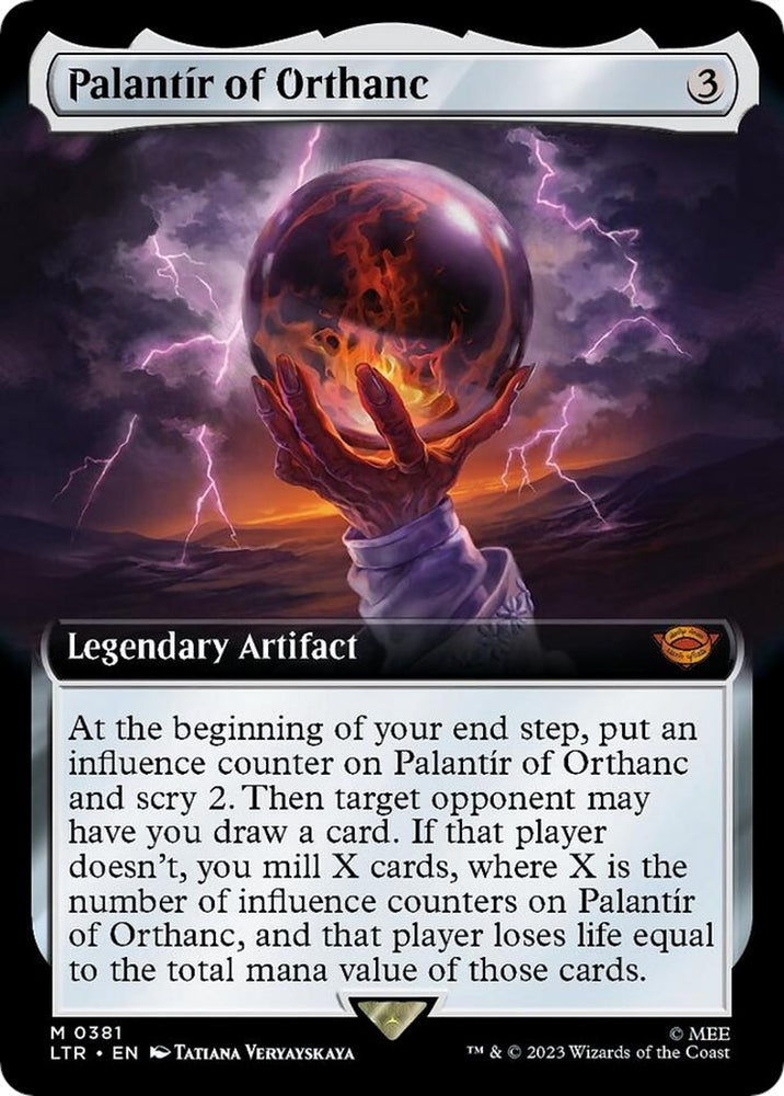Image for Palantir of Orthanc (Extended Art) (381) - Magic: The Gathering