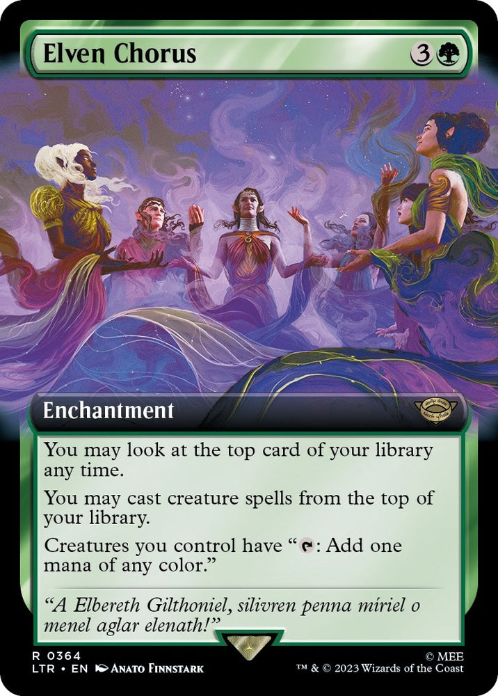 Image for Elven Chorus (Extended Art) (364) - Magic: The Gathering
