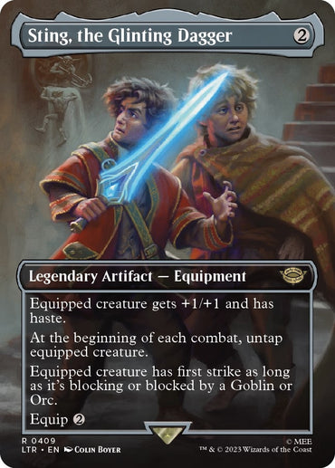 Image for Sting, the Glinting Dagger (Borderless) (409) - Magic: The Gathering