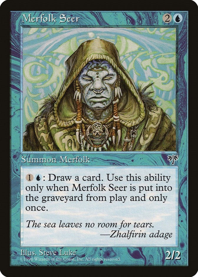Image for Merfolk Seer [Mirage] - Magic: The Gathering