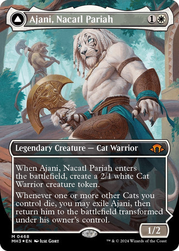 Image for Ajani, Nacatl Pariah (Borderless) (Textured Foil) (468) - Magic: The Gathering