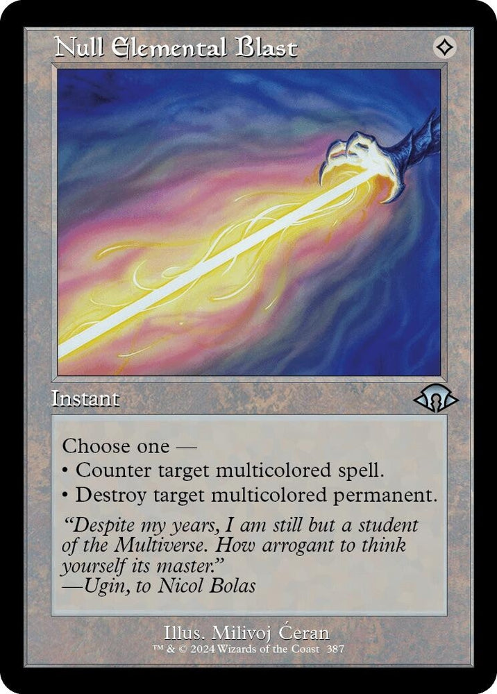 Image for Null Elemental Blast (Retro Frame) (387) - Magic: The Gathering