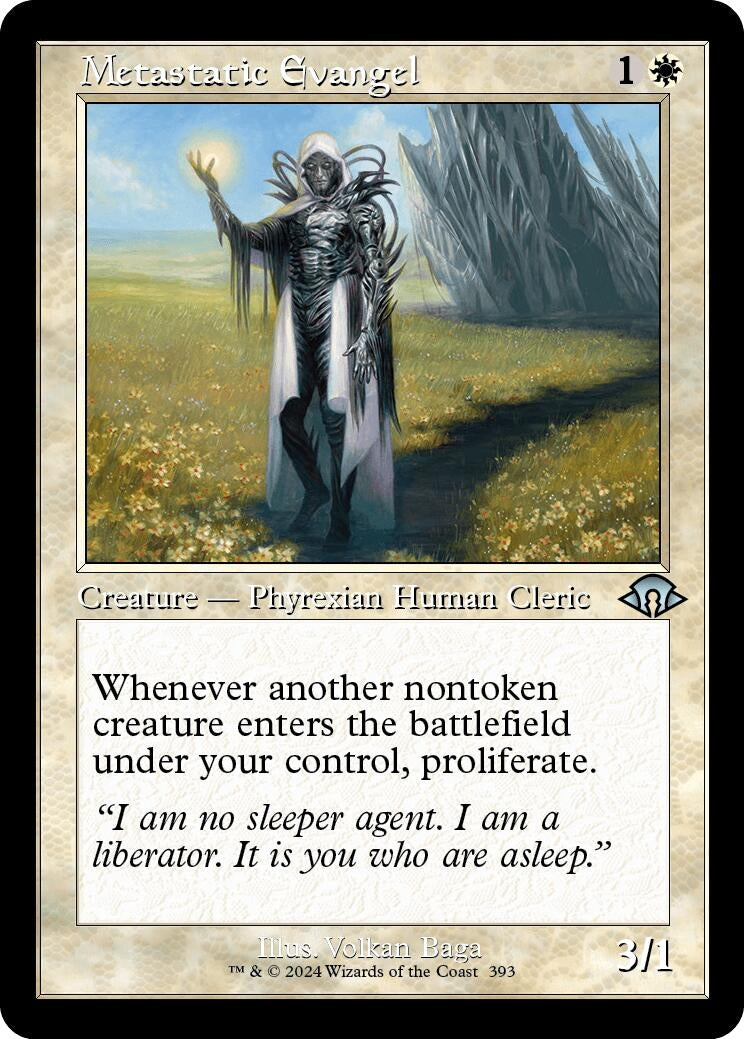 Image for Metastatic Evangel (Retro Frame) (393) - Magic: The Gathering
