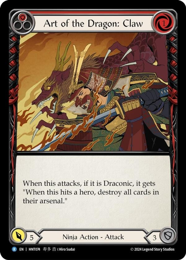 Image for Art of the Dragon: Claw (HNT074) [The Hunted]