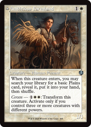Image for Ambitious Farmhand (Retro Frame) (448) - Magic: The Gathering
