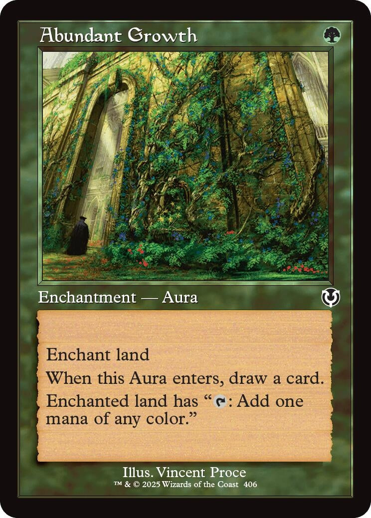 Image for Abundant Growth (Retro Frame) (406) - Magic: The Gathering