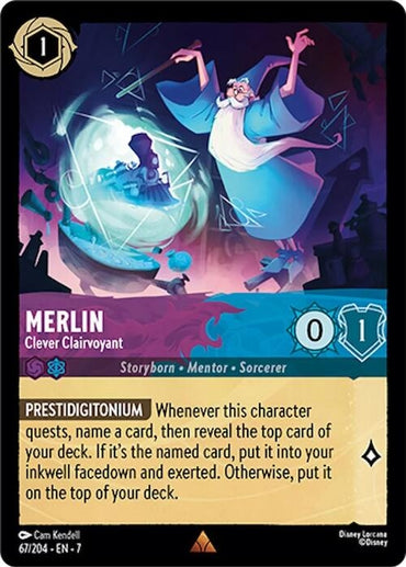 Image for Merlin - Clever Clairvoyant (67/204) - Disney Lorcana