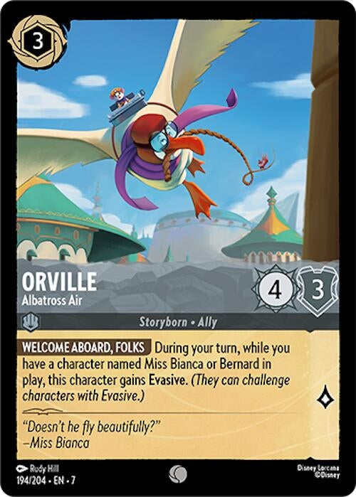 Image for Orville - Albatross Air (194/204) - Disney Lorcana
