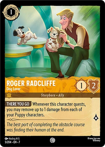 Image for Roger Radcliffe - Dog Lover (5/204) - Disney Lorcana
