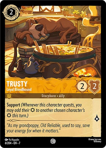 Image for Trusty - Loyal Bloodhound (6/204) - Disney Lorcana