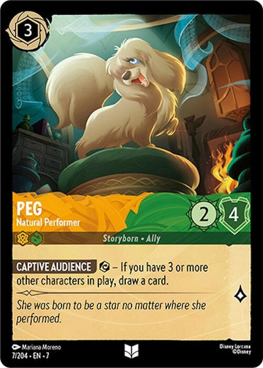 Image for Peg - Natural Performer (7/204) - Disney Lorcana