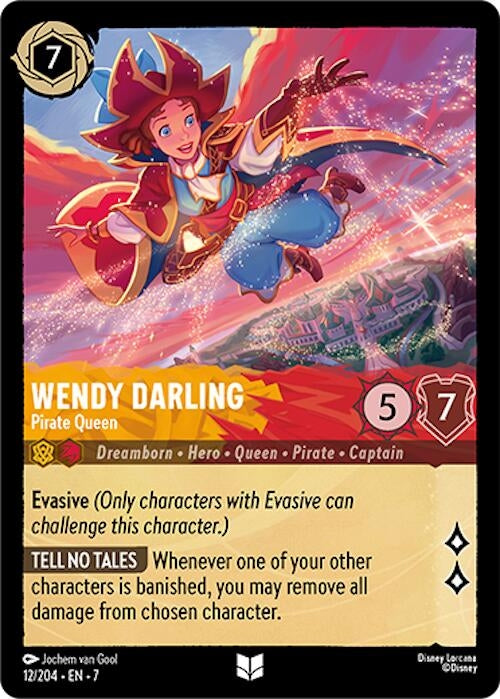Image for Wendy Darling - Pirate Queen (12/204) - Disney Lorcana