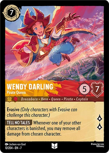 Image for Wendy Darling - Pirate Queen (12/204) - Disney Lorcana