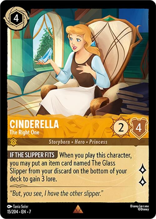 Image for Cinderella - The Right One (15/204) - Disney Lorcana