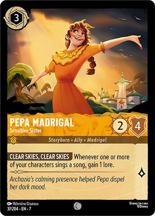 Image for Pepa Madrigal - Sensitive Sister (37/204) - Disney Lorcana
