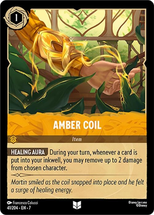 Image for Amber Coil (41/204) - Disney Lorcana