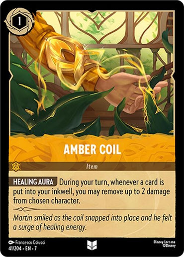 Image for Amber Coil (41/204) - Disney Lorcana