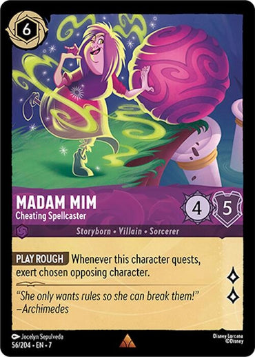 Image for Madam Mim - Cheating Spellcaster (56/204) - Disney Lorcana