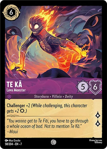 Image for Te Ka - Lava Monster (58/204) - Disney Lorcana