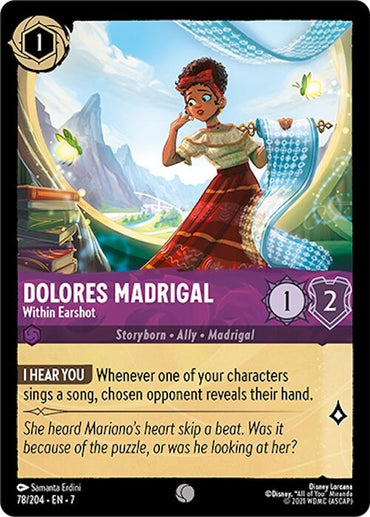 Image for Dolores Madrigal - Within Earshot (78/204) - Disney Lorcana