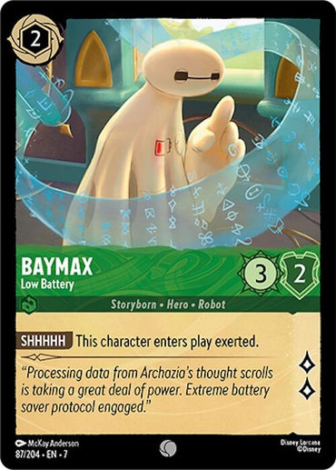 Image for Baymax - Low Battery (87/204) - Disney Lorcana