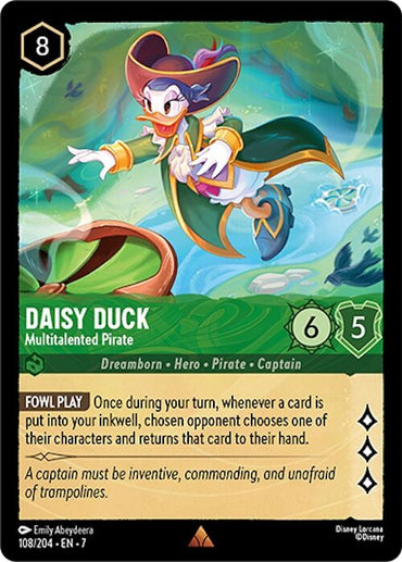 Image for Daisy Duck - Multitalented Pirate (108/204) - Disney Lorcana