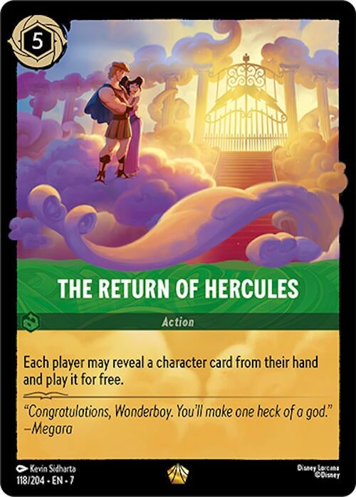 Image for The Return of Hercules (118/204) - Disney Lorcana
