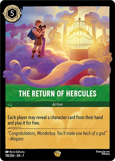 Image for The Return of Hercules (118/204) - Disney Lorcana
