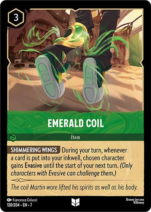 Image for Emerald Coil (120/204) - Disney Lorcana