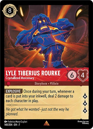 Image for Lyle Tiberius Rourke - Crystallized Mercenary (140/204) - Disney Lorcana