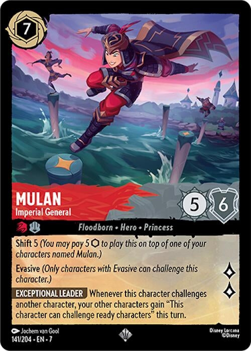 Image for Mulan - Imperial General (141/204) - Disney Lorcana