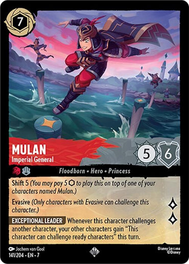 Image for Mulan - Imperial General (141/204) - Disney Lorcana