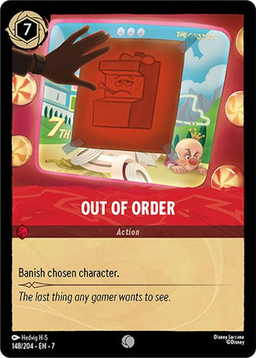Image for Out of Order (148/204) - Disney Lorcana