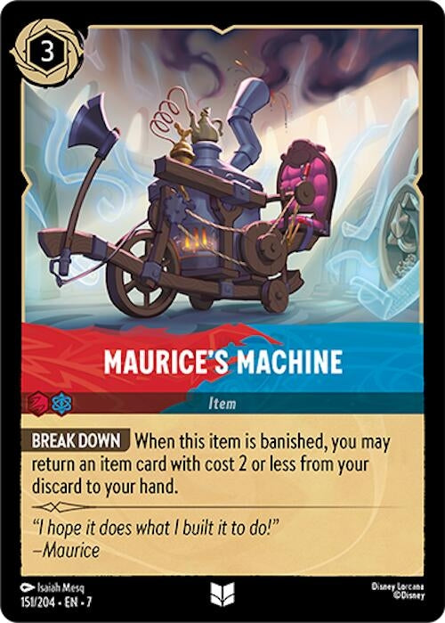 Image for Maurice's Machine (151/204) - Disney Lorcana