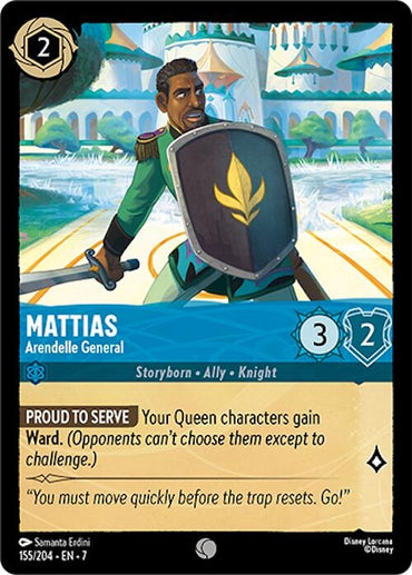 Image for Mattias - Arendelle General (155/204) - Disney Lorcana