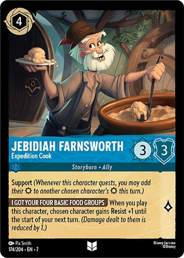 Image for Jebidiah Farnsworth - Expedition Cook (174/204) - Disney Lorcana