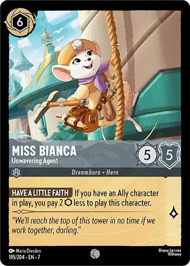 Image for Miss Bianca - Unwavering Agent (195/204) - Disney Lorcana