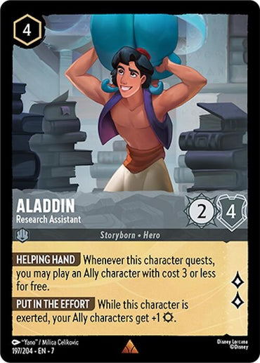 Image for Aladdin - Research Assistant (197/204) - Disney Lorcana