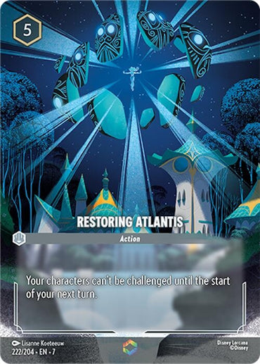 Image for Restoring Atlantis (Enchanted) (222/204) - Disney Lorcana