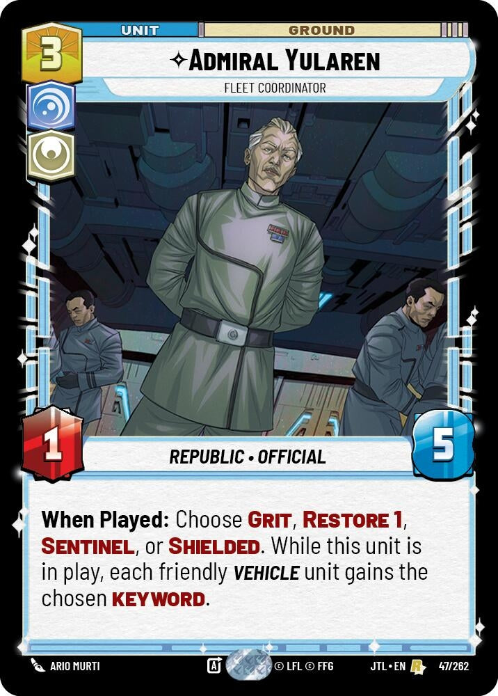 Image for Admiral Yularen (047/262) - Star Wars: Unlimited