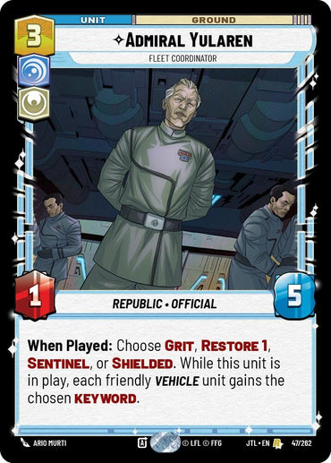Image for Admiral Yularen (047/262) - Star Wars: Unlimited