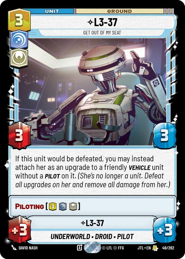 Image for L3-37 (049/262) - Star Wars: Unlimited
