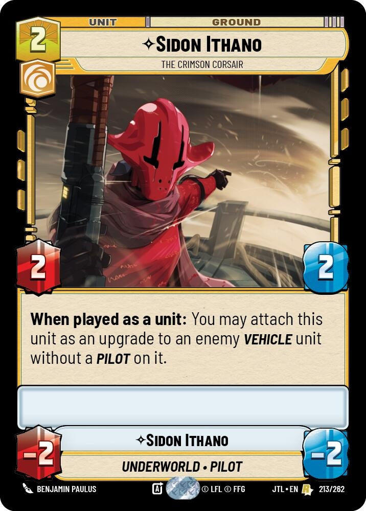 Image for Sidon Ithano (213/262) - Star Wars: Unlimited