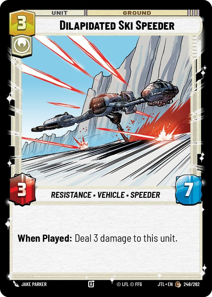 Image for Dilapidated Ski Speeder (248/262) - Star Wars: Unlimited