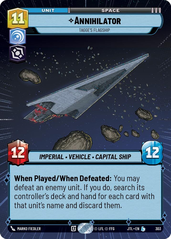 Image for Annihilator (303) - Star Wars: Unlimited