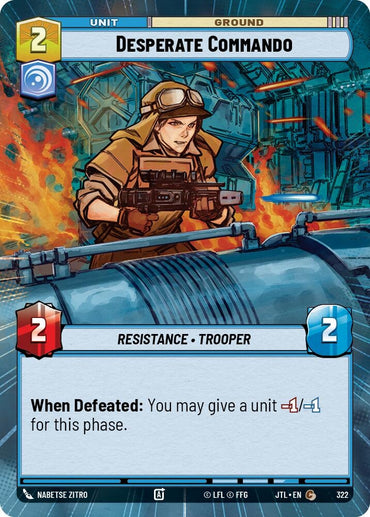 Image for Desperate Commando (Hyperspace) (322) - Star Wars: Unlimited