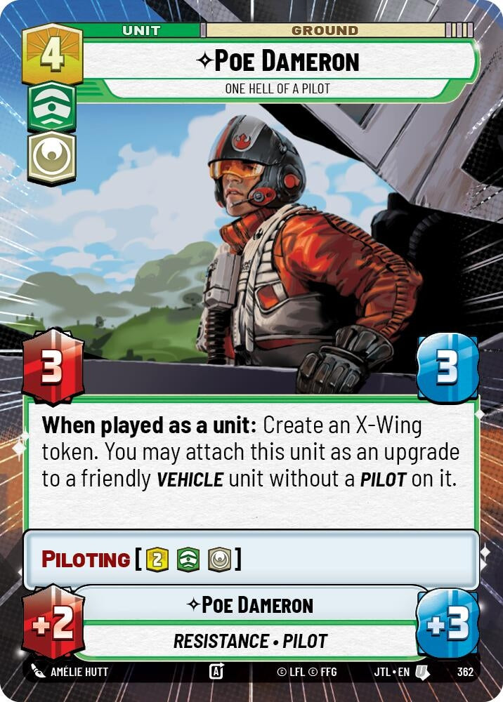 Image for Poe Dameron (362) - Star Wars: Unlimited