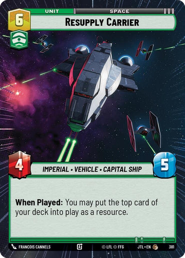 Image for Resupply Carrier (Hyperspace) (381) - Star Wars: Unlimited